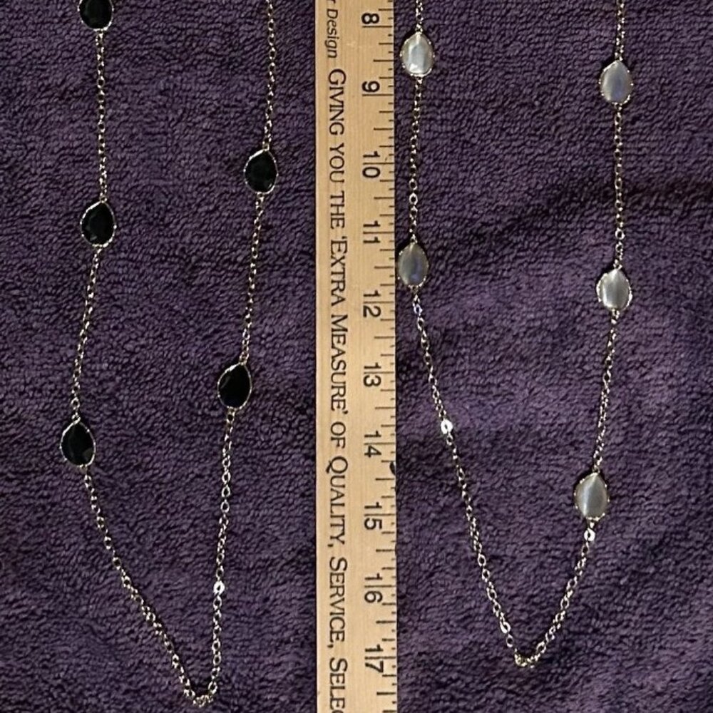 14th & Union Necklaces (1 gold/black, 2 gold/cream)